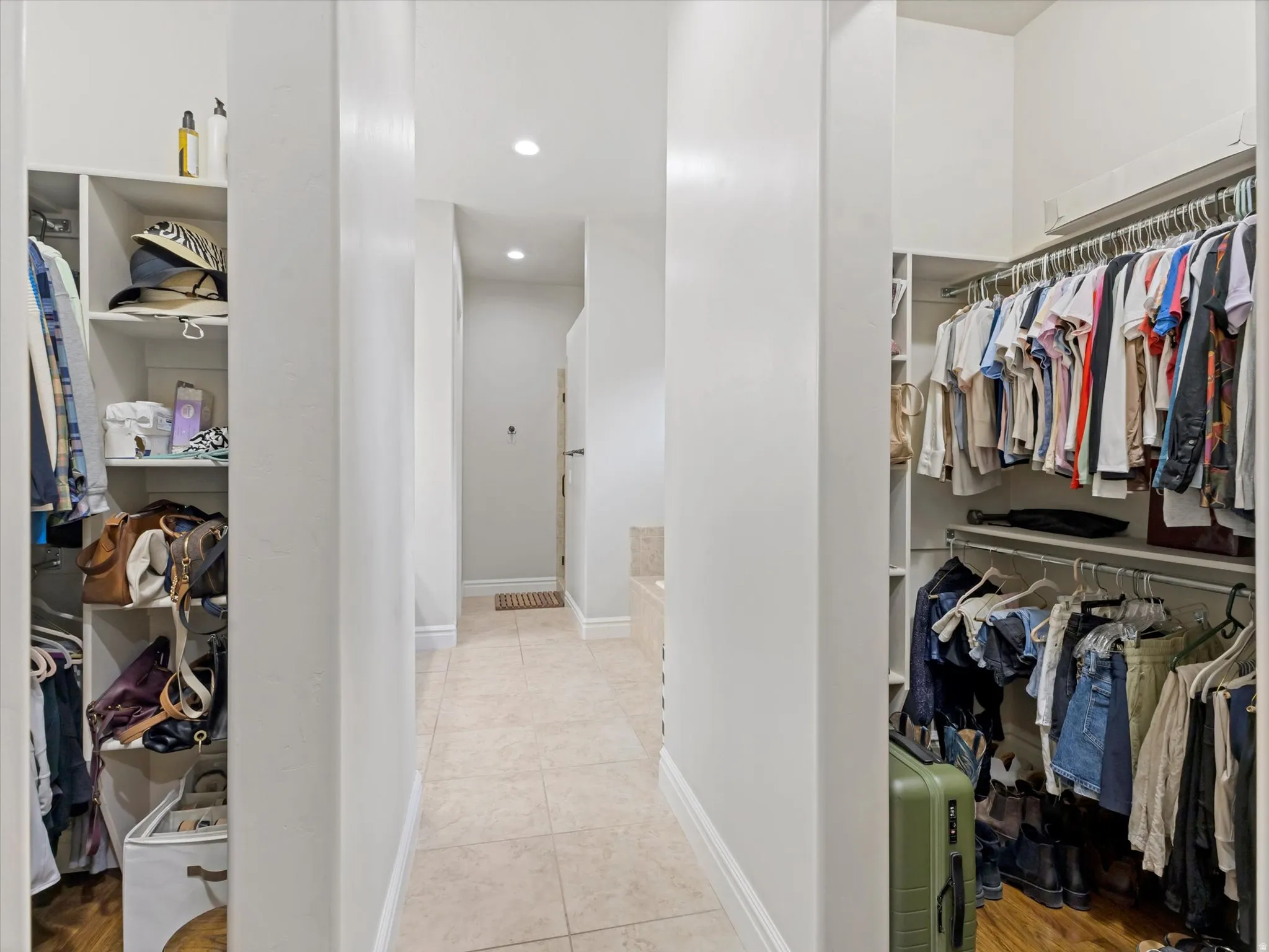 Double walk in closets
