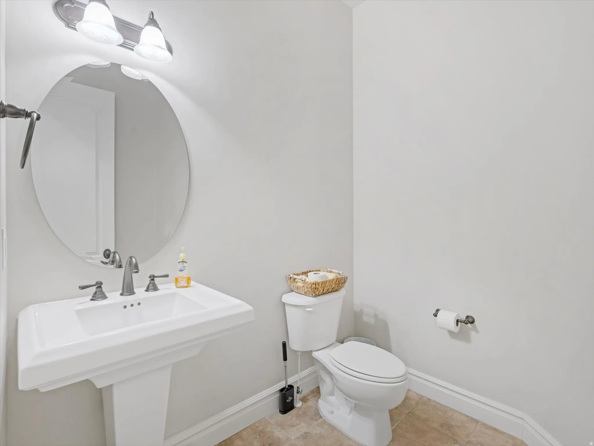 Powder bath on main level