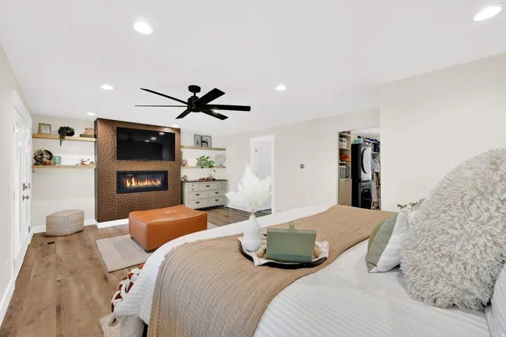 Primary Suite with gas fireplace