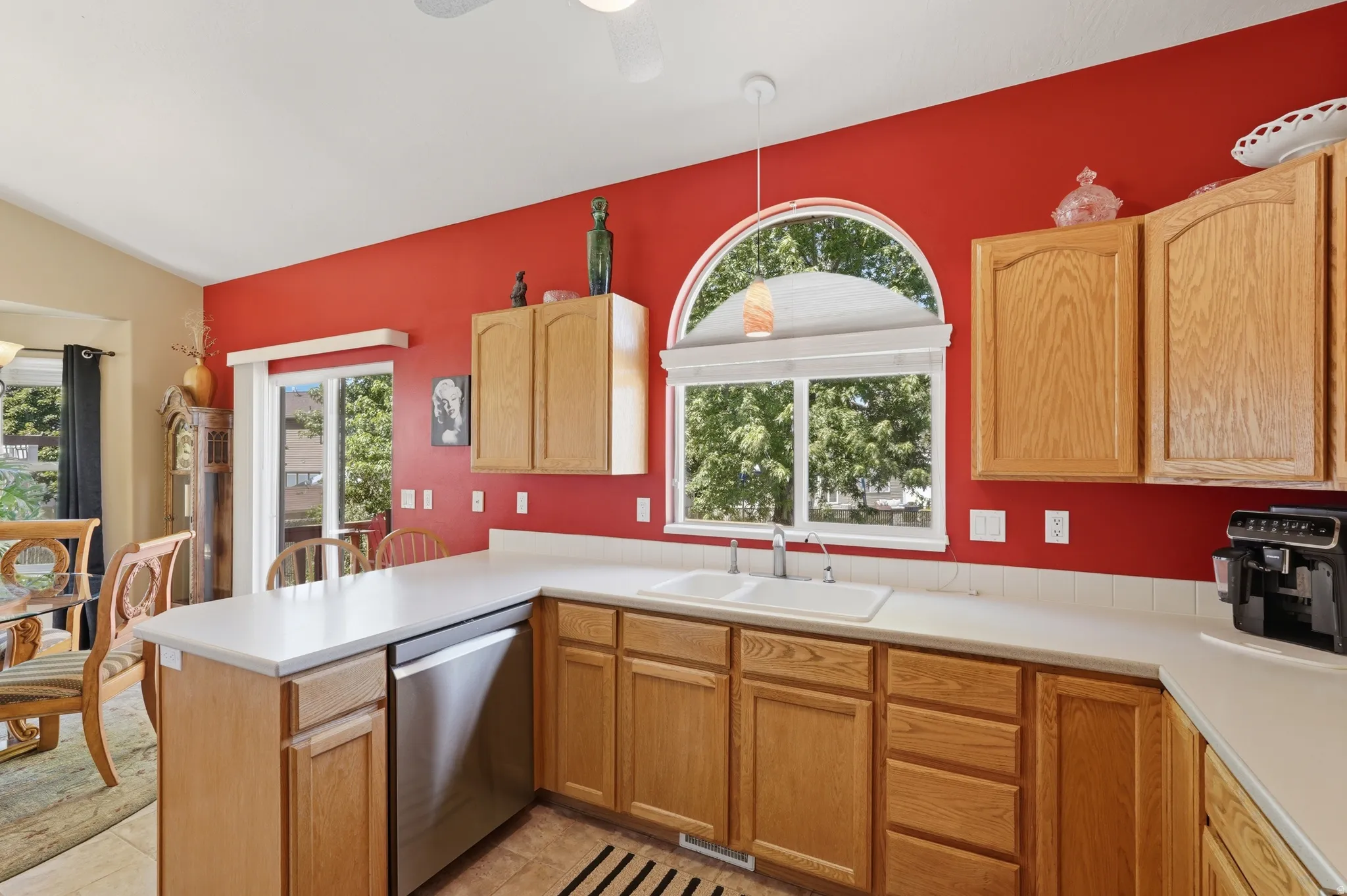 Kitchen featuring double basin sink, with 5 stage reverse osmosis drinking water filter tap
