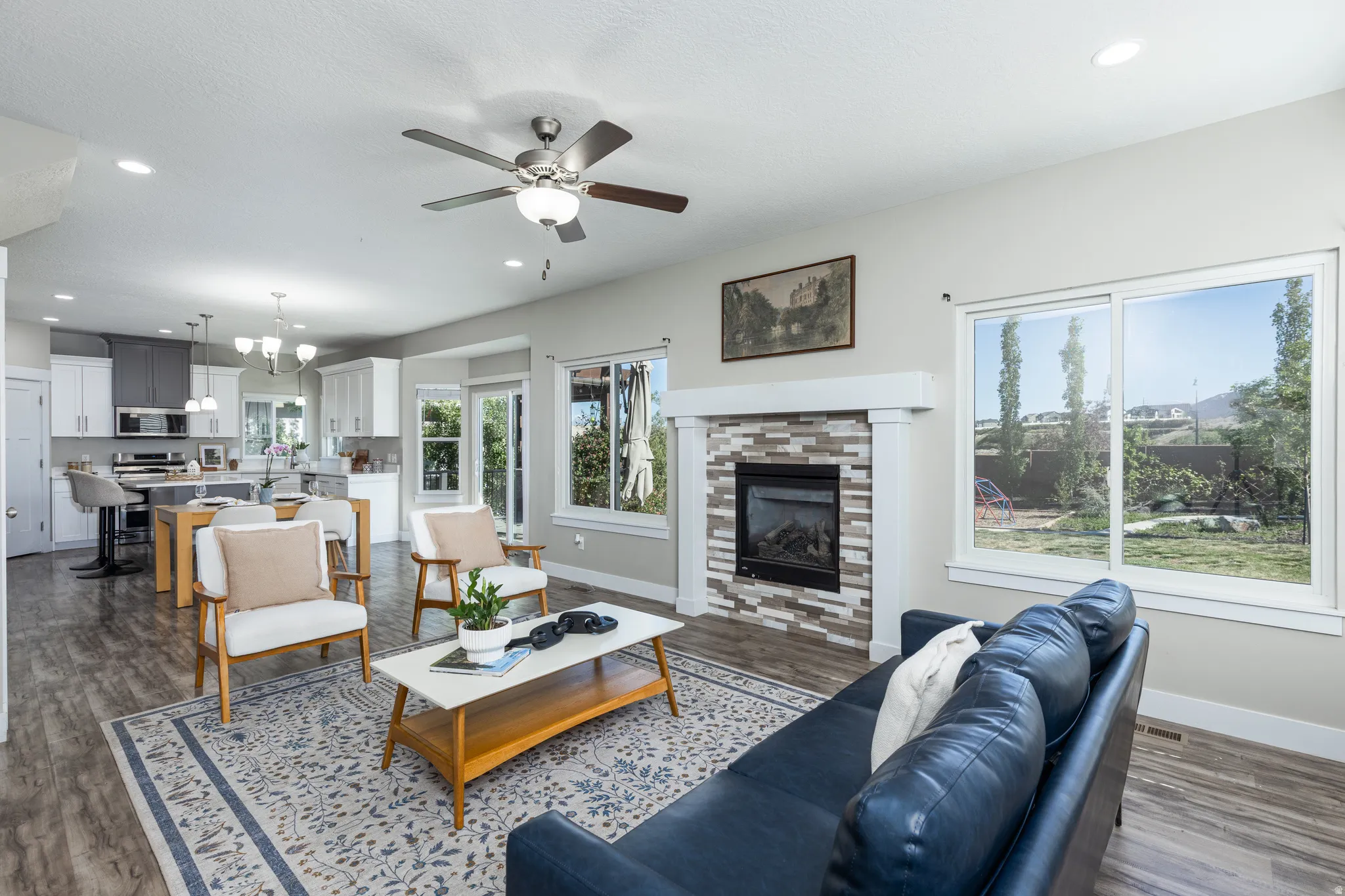 Open-concept living area