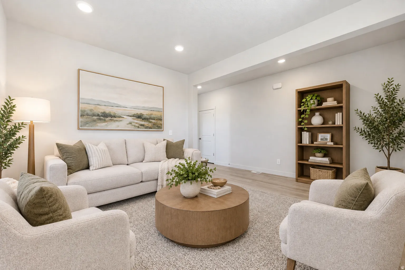 Formal Living Room or Sitting Room virutally staged