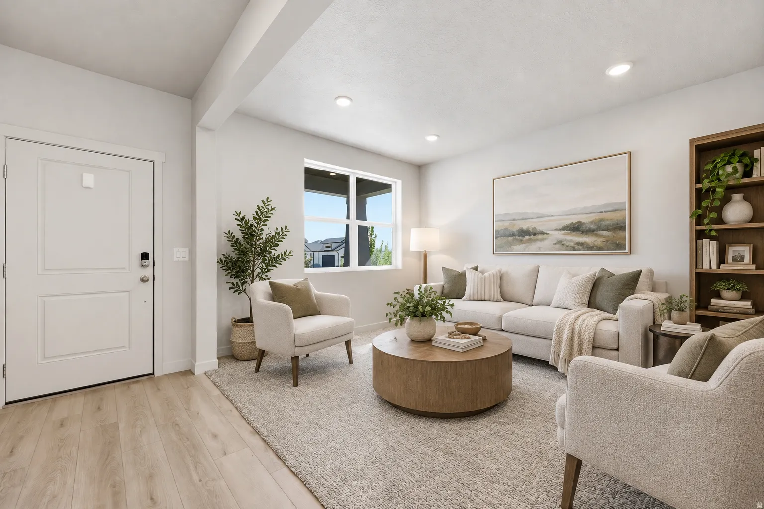Formal Living Room or Sitting Room virutally staged