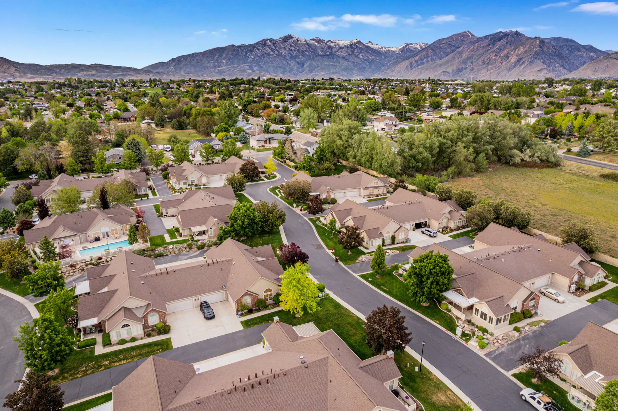 Residential community featuring detached homes and ample green space