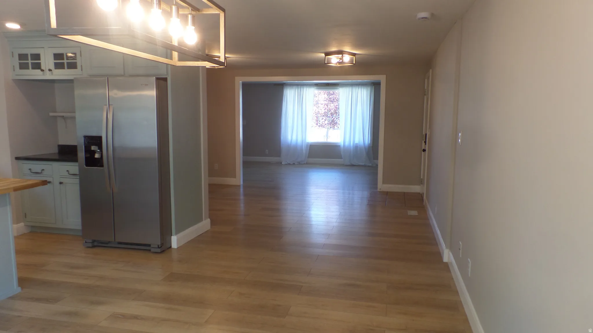 Kitchen & Dining Area - Large Kitchen with Open Concept with Dining Room & Living Room