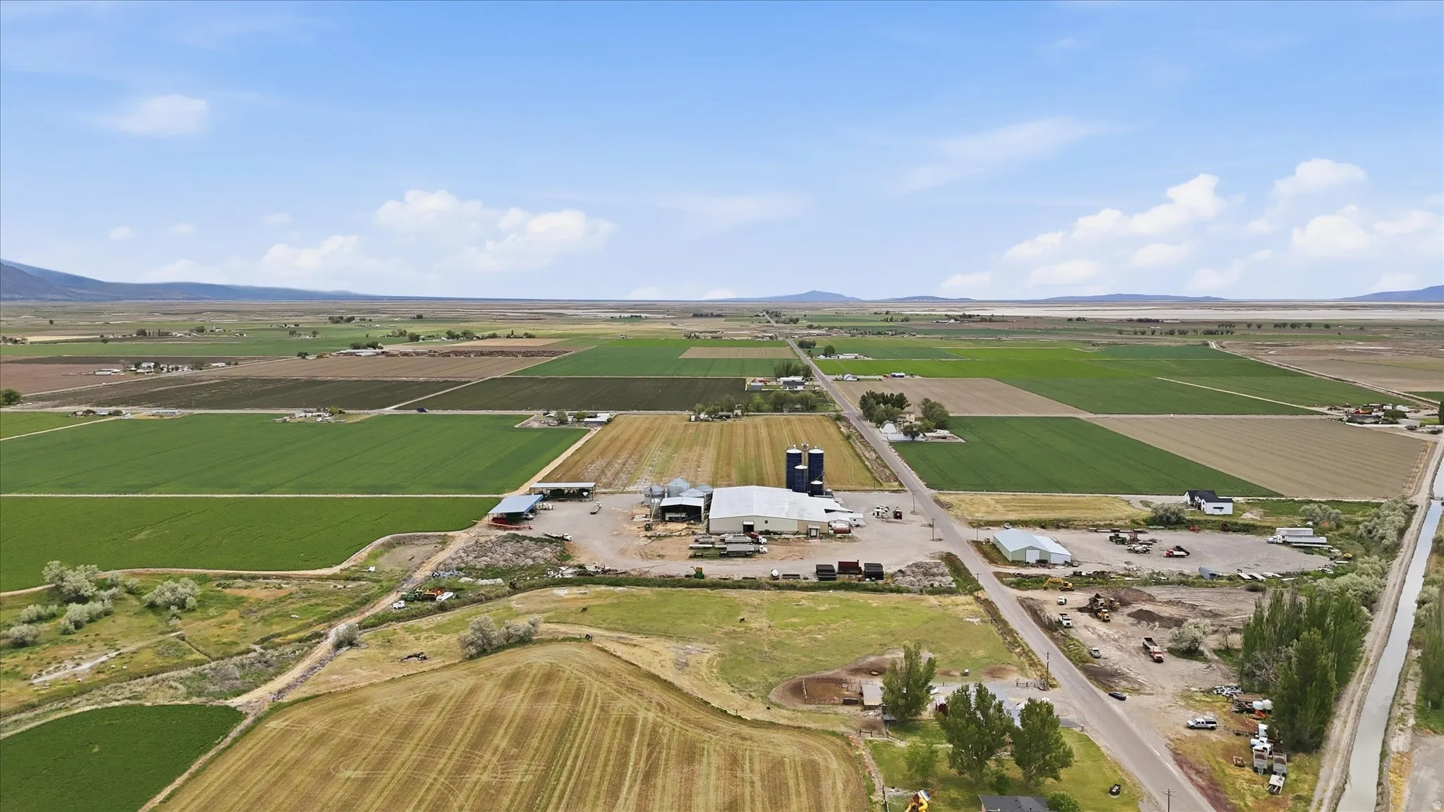 Expansive agricultural property featuring multiple cultivated fields