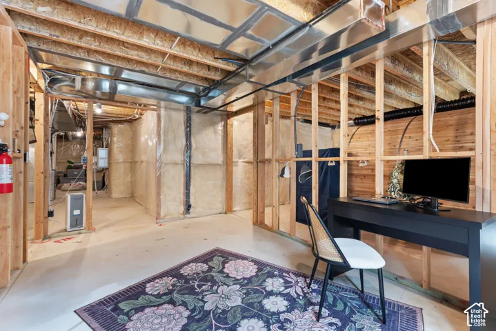 Unfinished basement for room to grow.