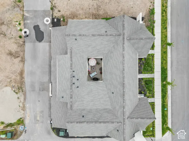 Private courtyard with heated concrete.