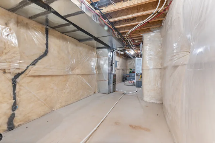 Unfinished basement for room to grow.