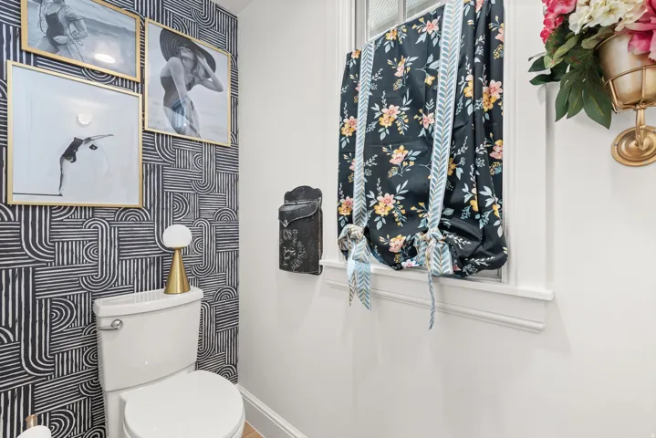Beautiful half bath on the main floor.