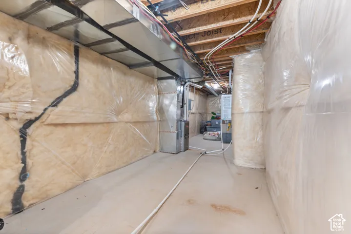 Unfinished basement for room to grow.