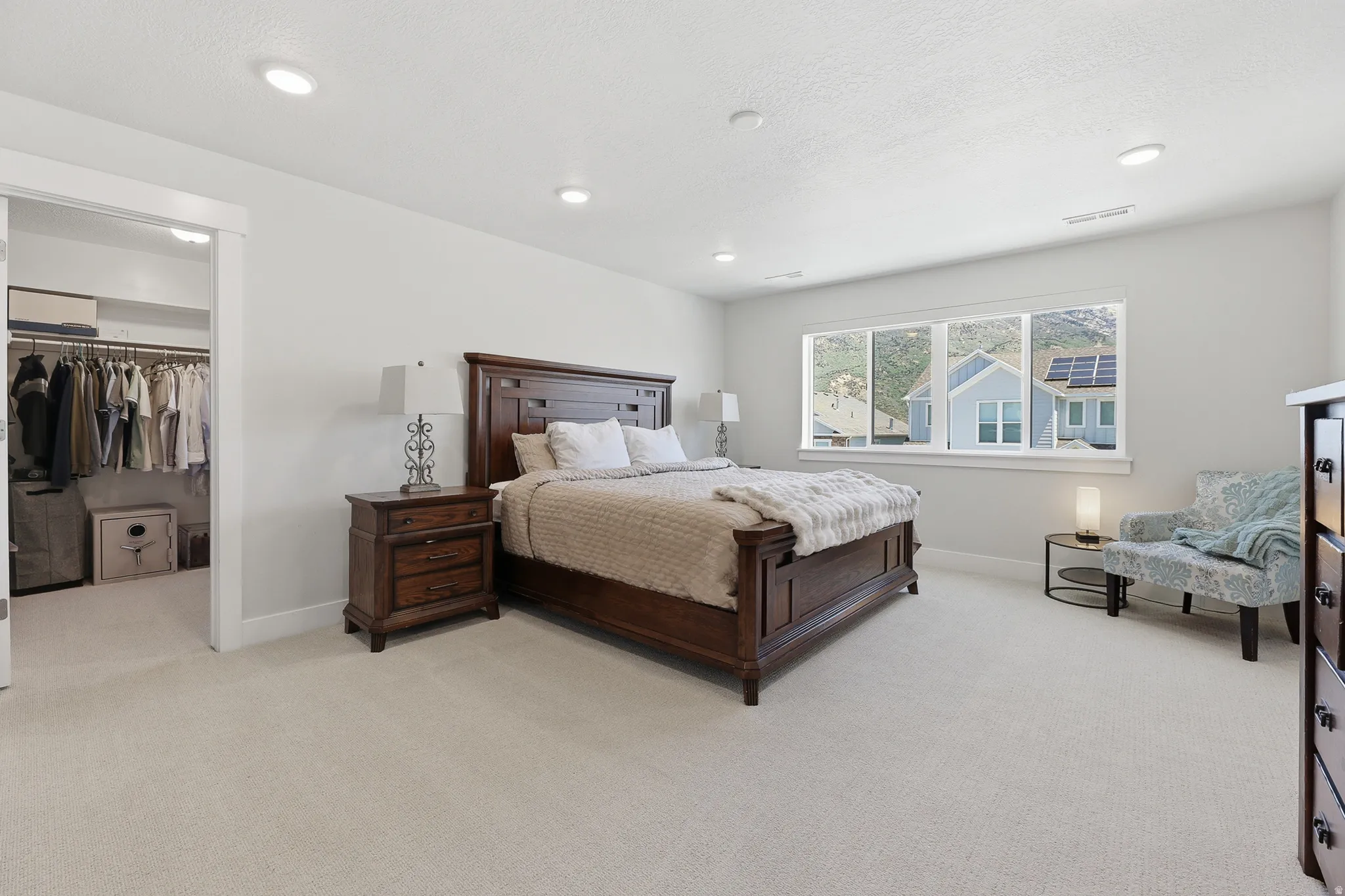 Closet separate from bathroom