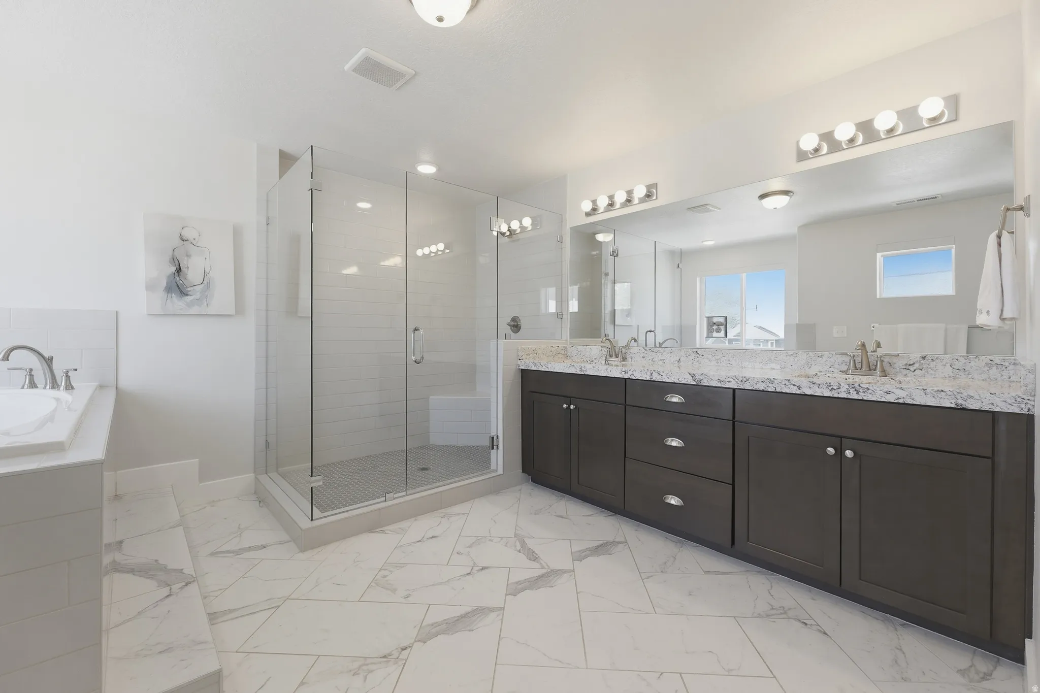 Luxury upgraded primary bathroom