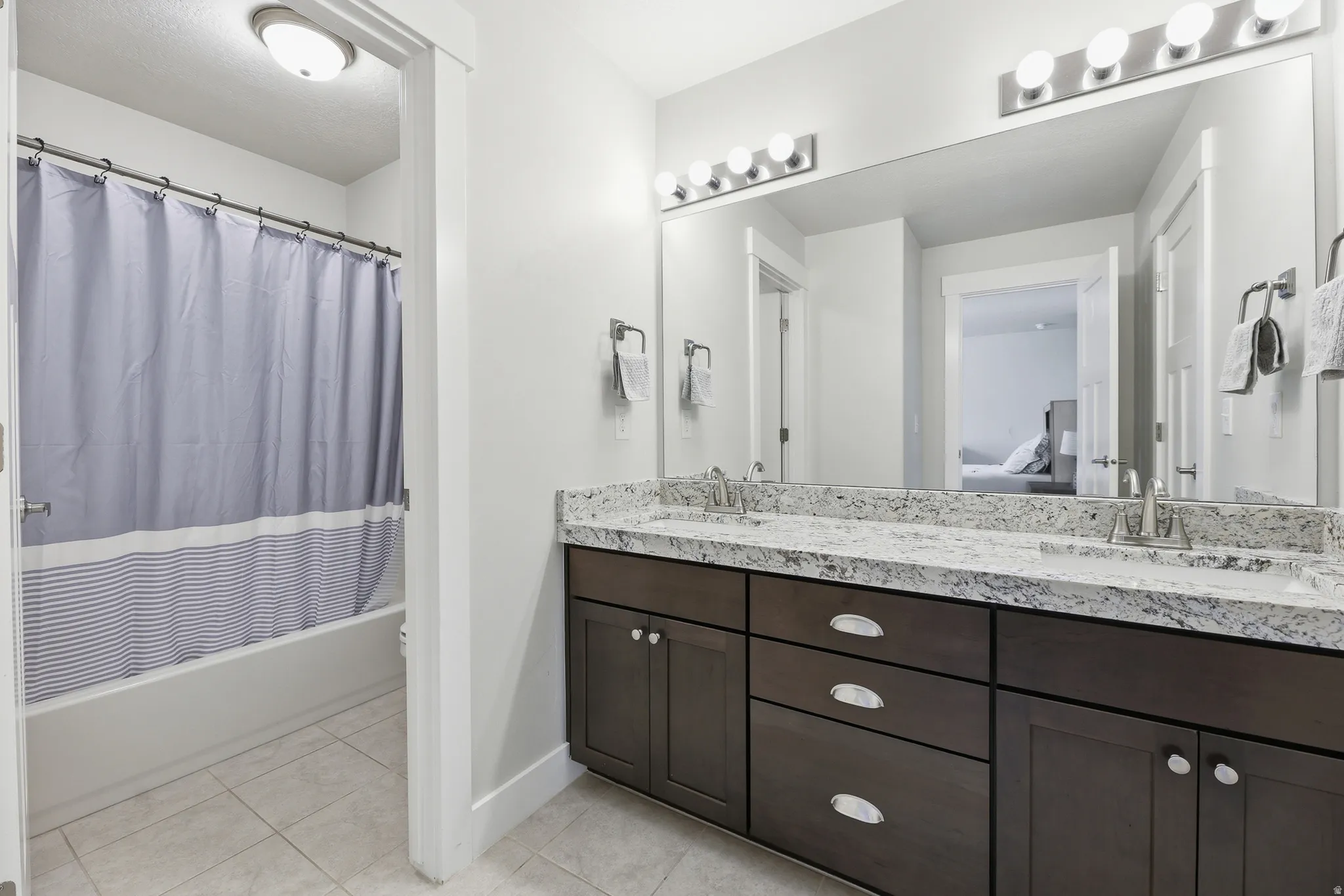 Jack and Jill bath accessed by Bedroom 2 and 3