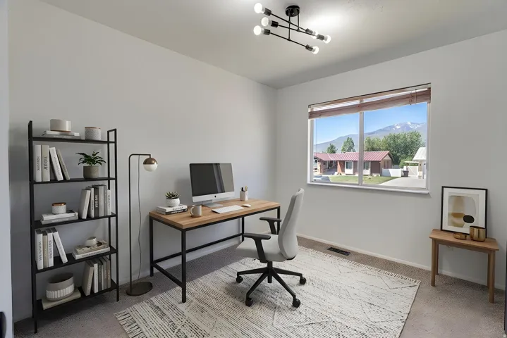 Virtual staging added as a courtesy only.