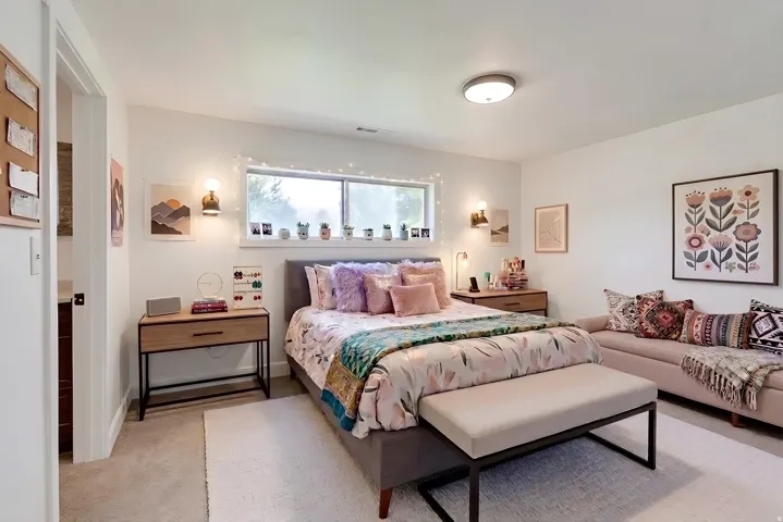 Virtual staging added as a courtesy only.