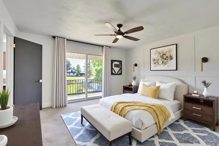 Virtual staging added as a courtesy only.