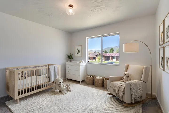 Virtual staging added as a courtesy only.