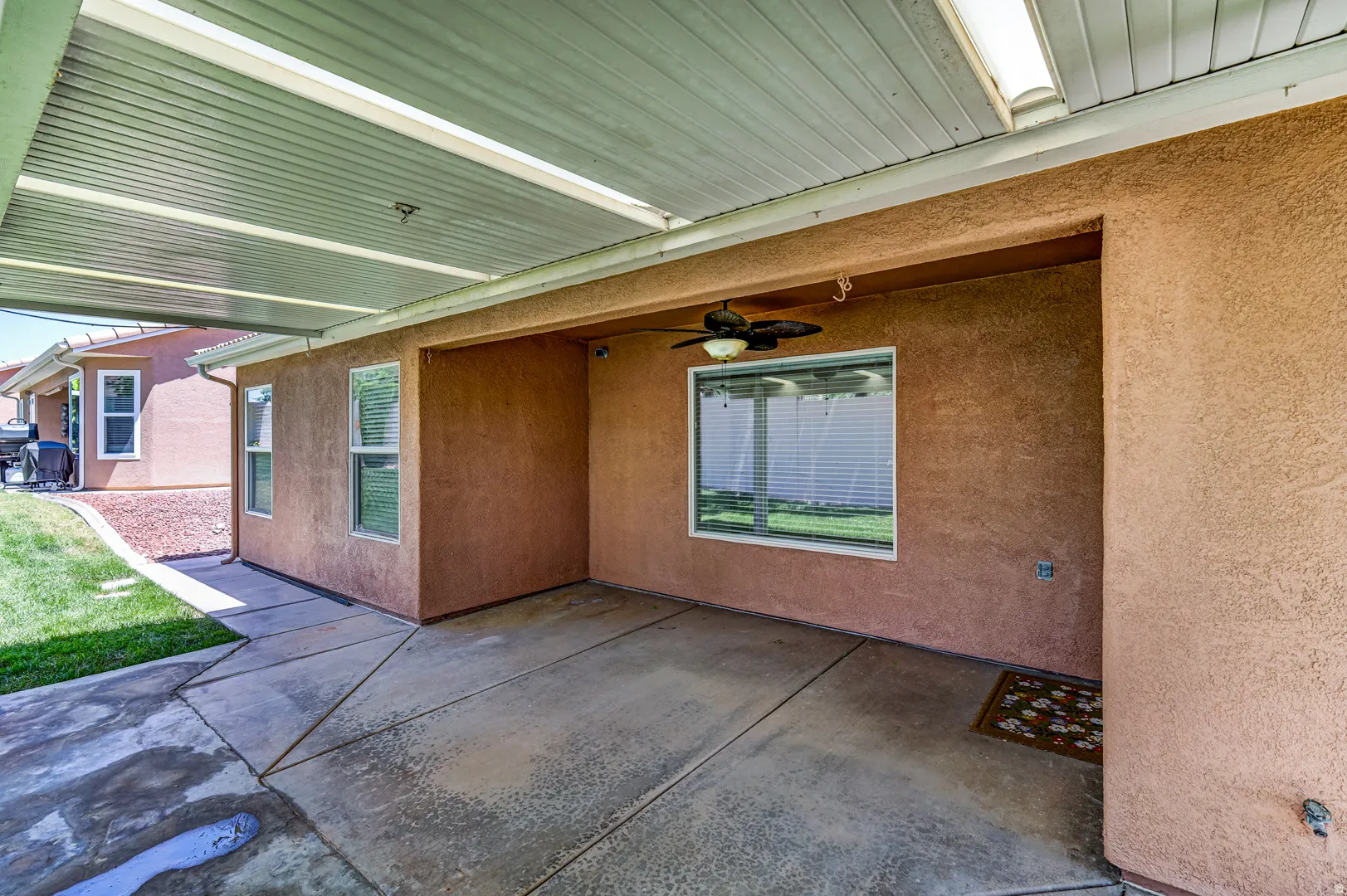 Covered back patio