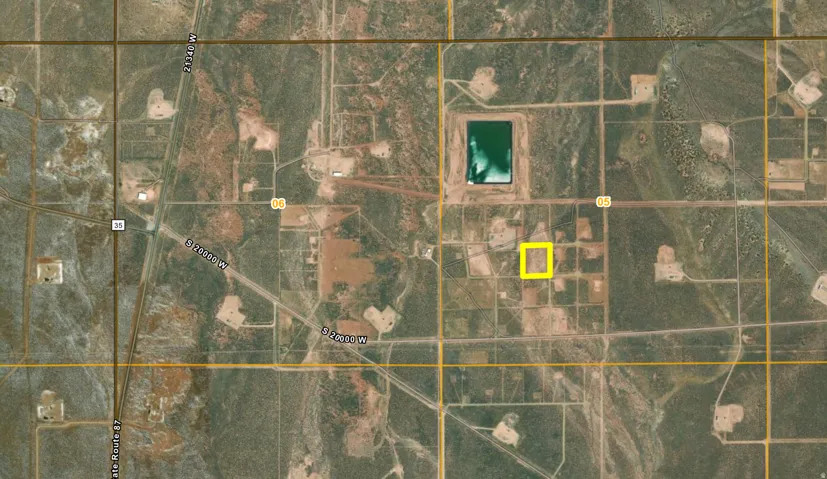 Aerial Map. Identifying the property's geographic location and surrounding features