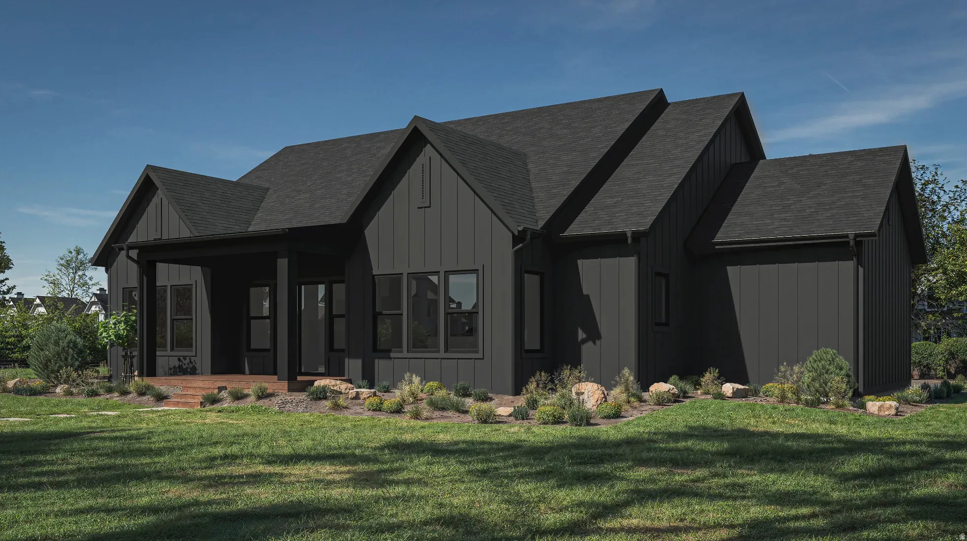 1 of 4 exterior rendering options with Script I floor plan