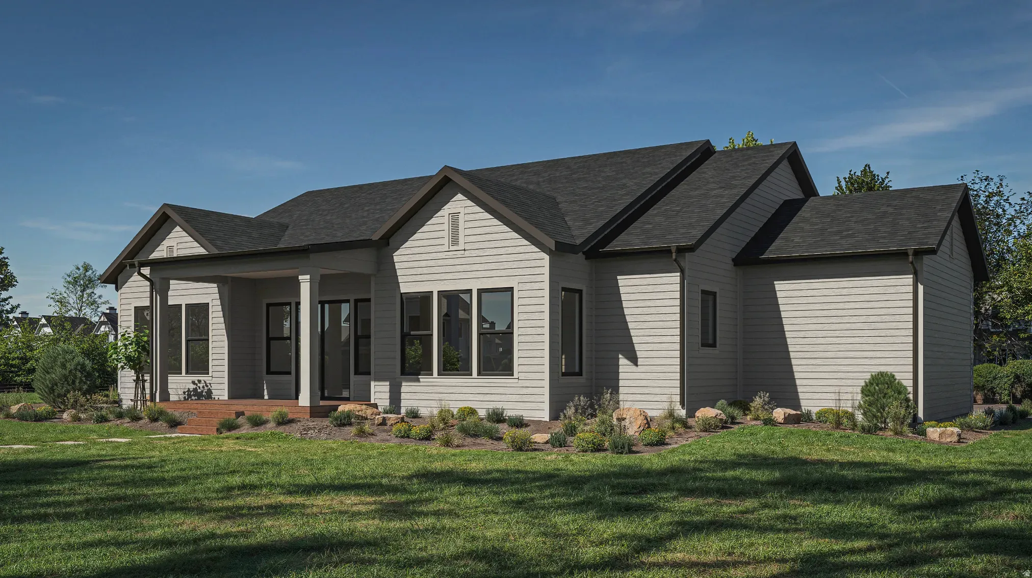 1 of 4 exterior rendering options with Script I floor plan