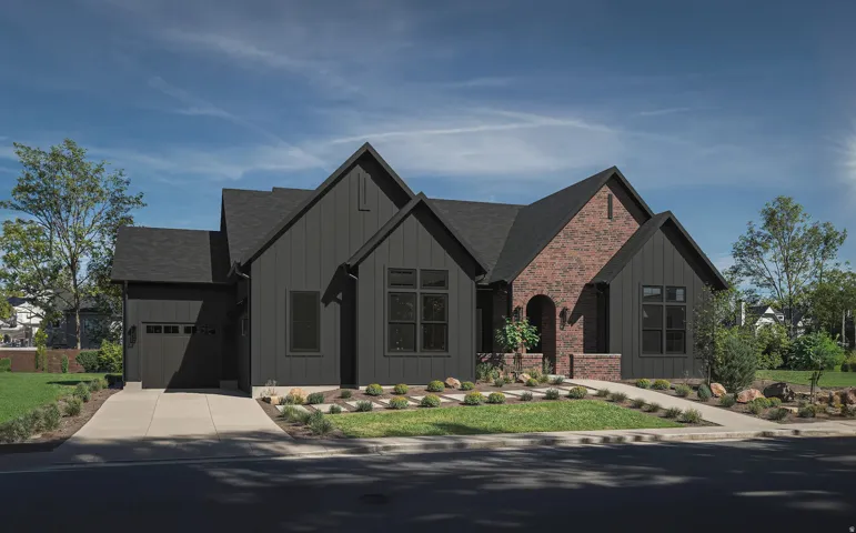 1 of 4 exterior rendering options with Script I floor plan