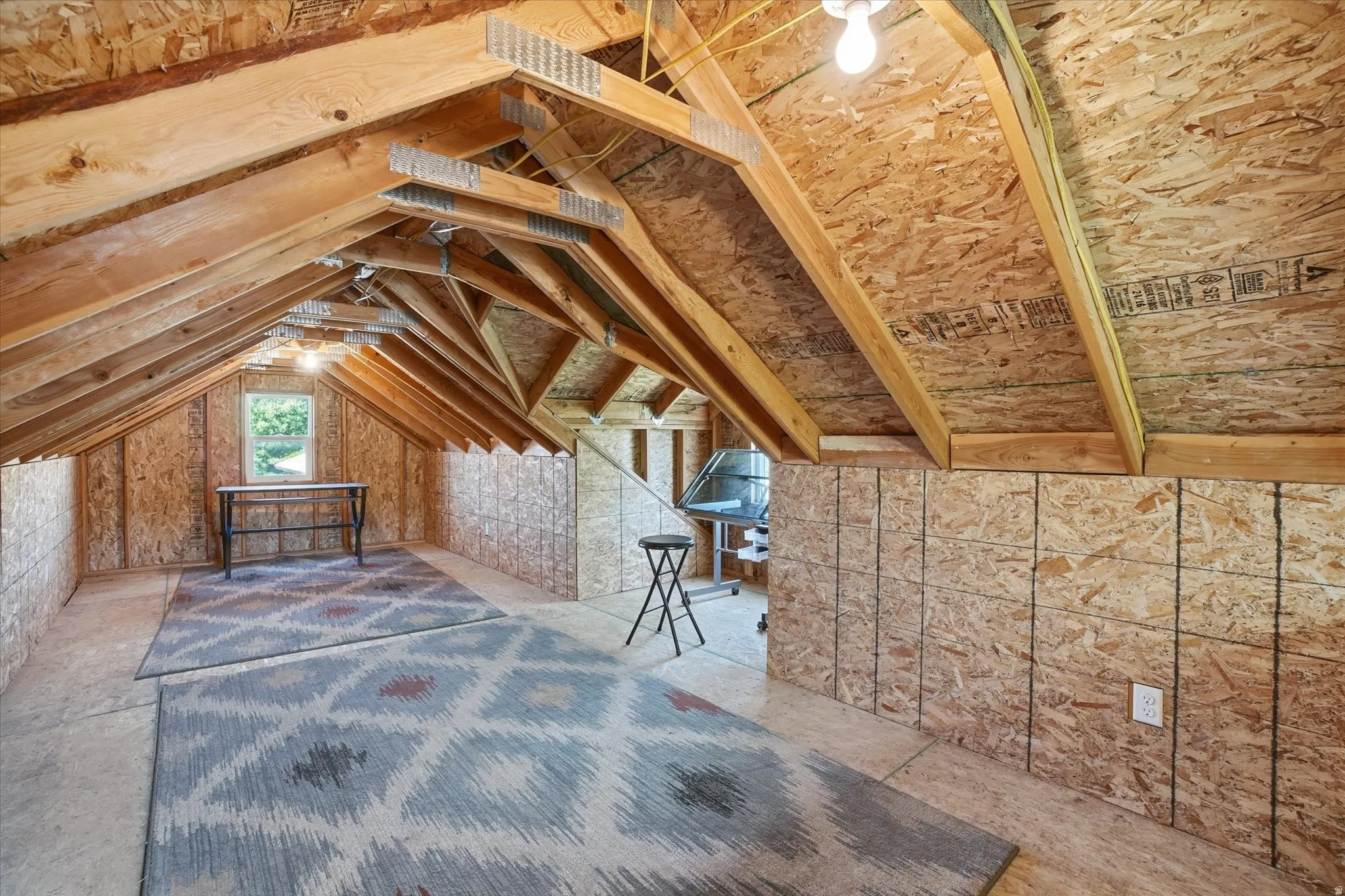 Attic above garage
