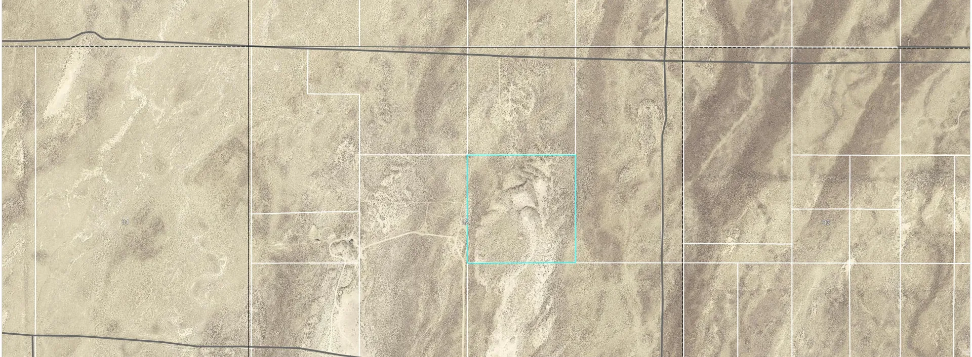 Aerial Map. Indicating the property's parcel boundaries and surrounding land segmentation