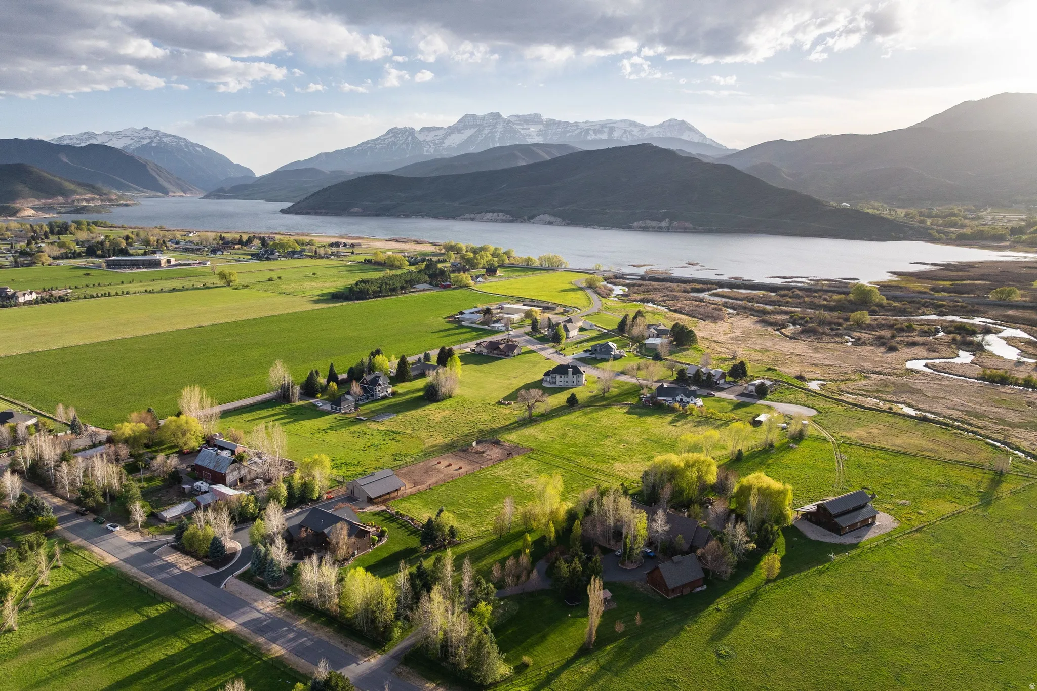 View of rural area featuring a water and mountain view