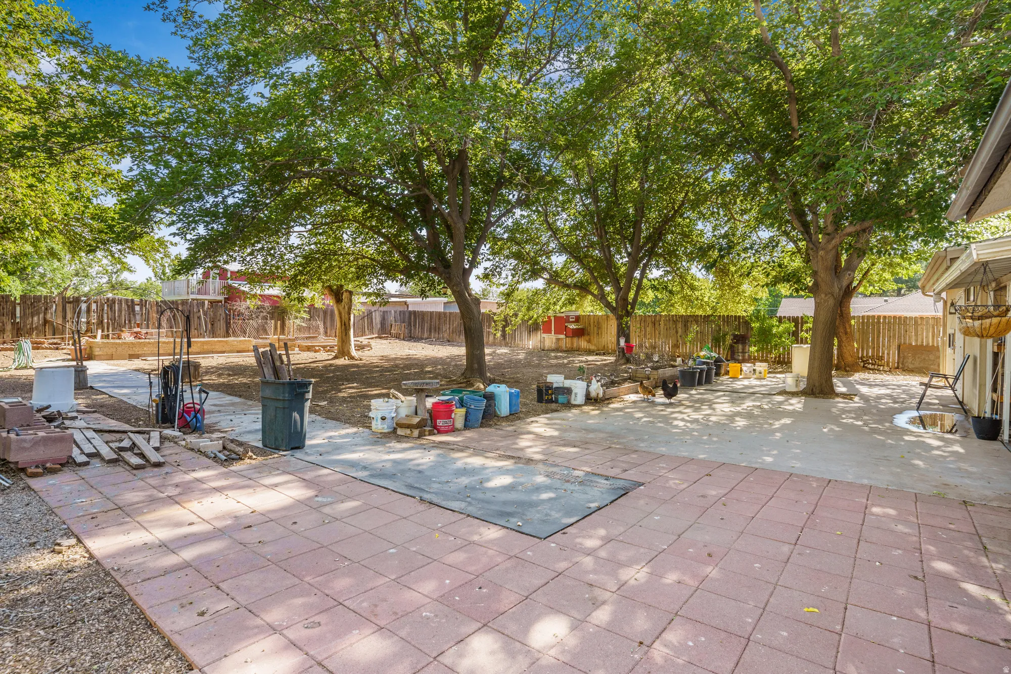Backyard patio