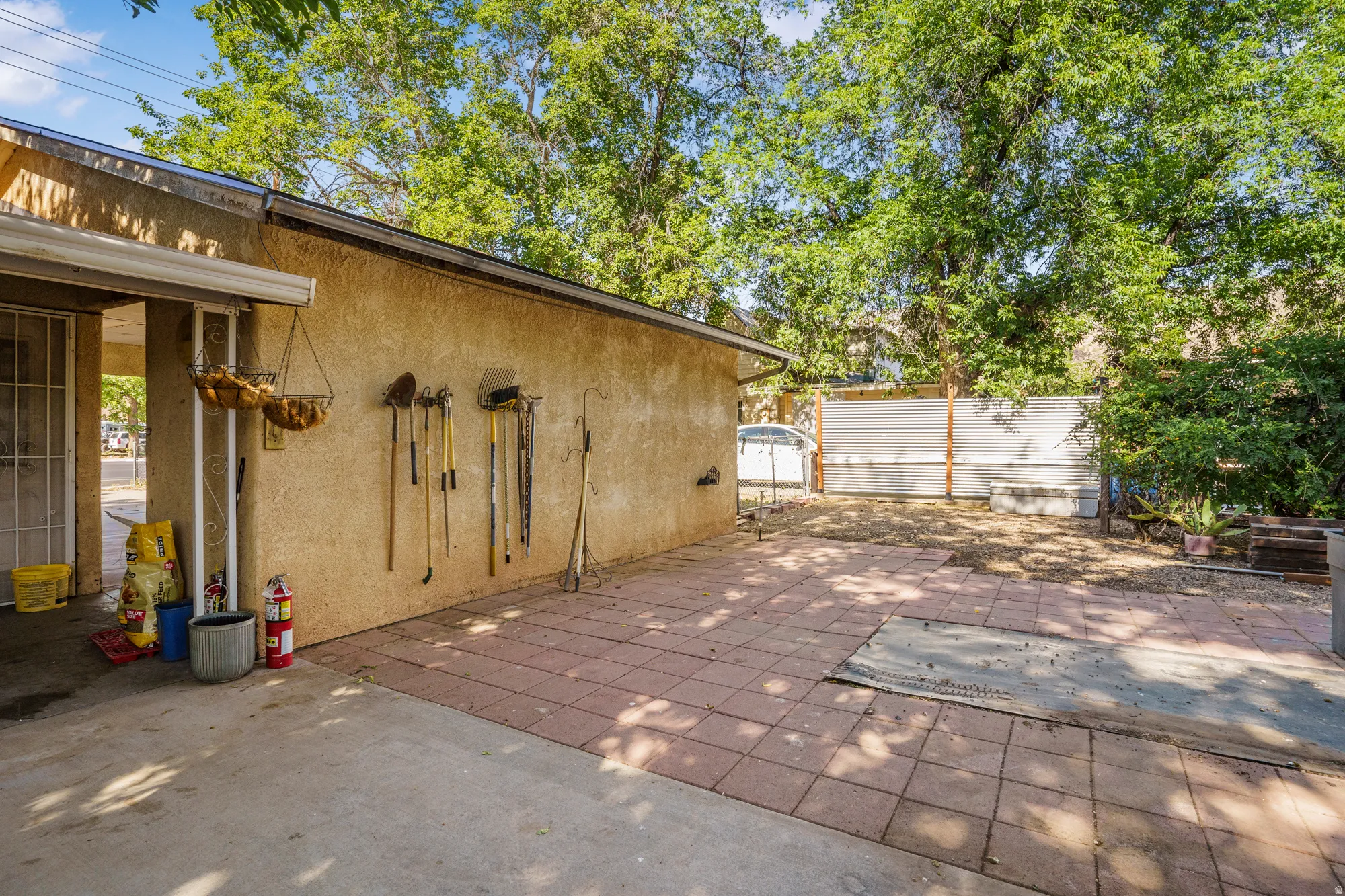 Backyard patio