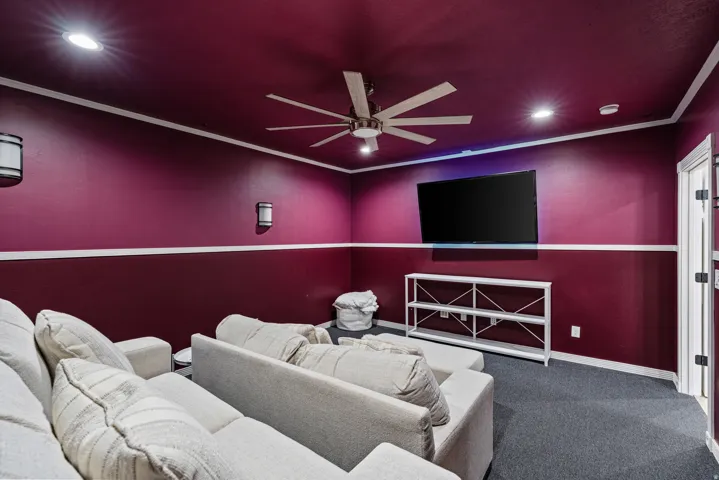 Accent wall paneling with a distinct two-tone finish