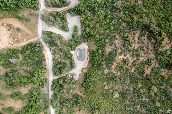North Fork Rd is to the left of the cabin in this photo.