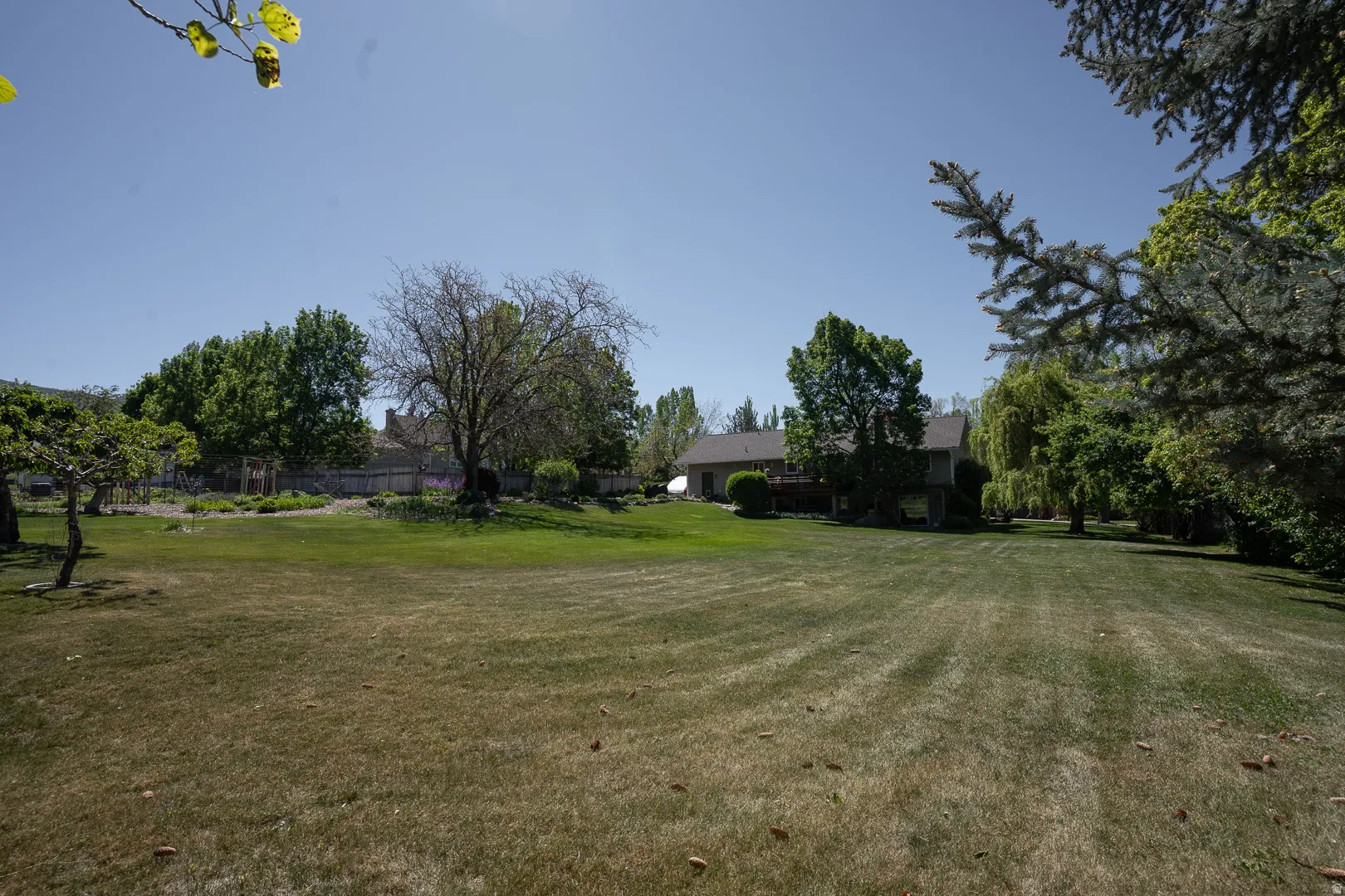 2.15 water shares come with the property all pressurized for water the large back lawn and fruit trees !