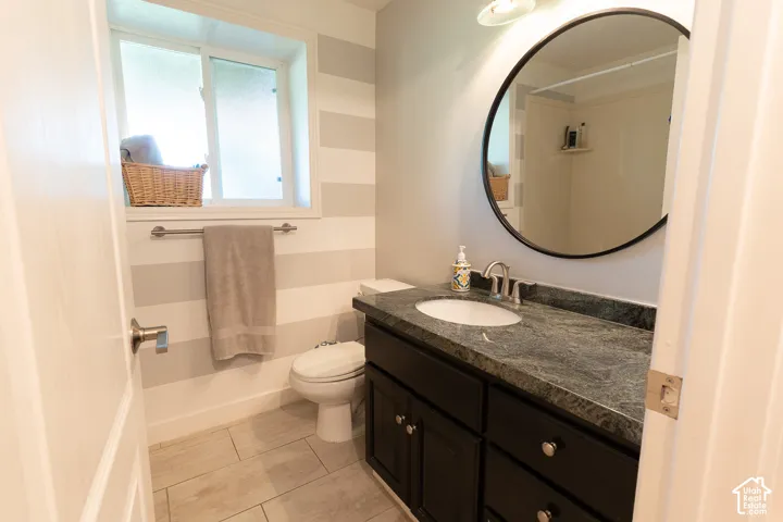 Up dated basement full bathroom.  Granite and tile !