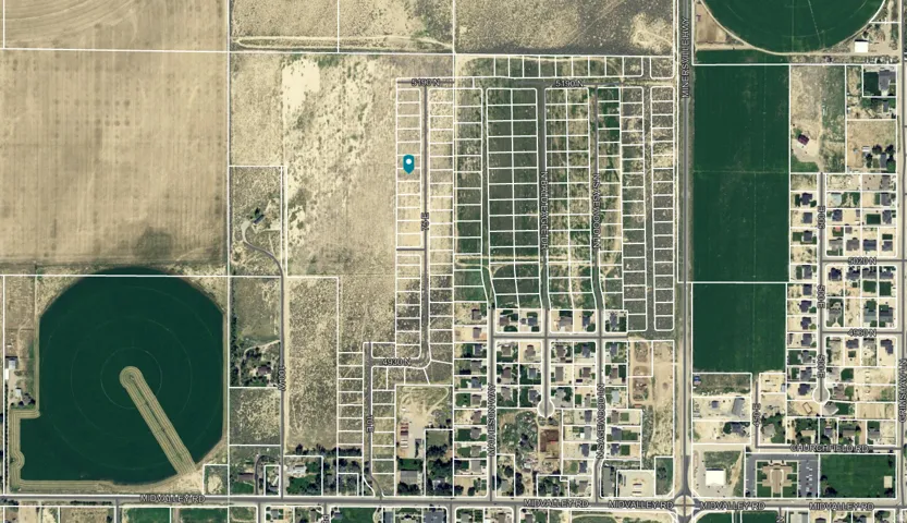 Aerial Property Map. Illustrating the property's location and parcel delineation