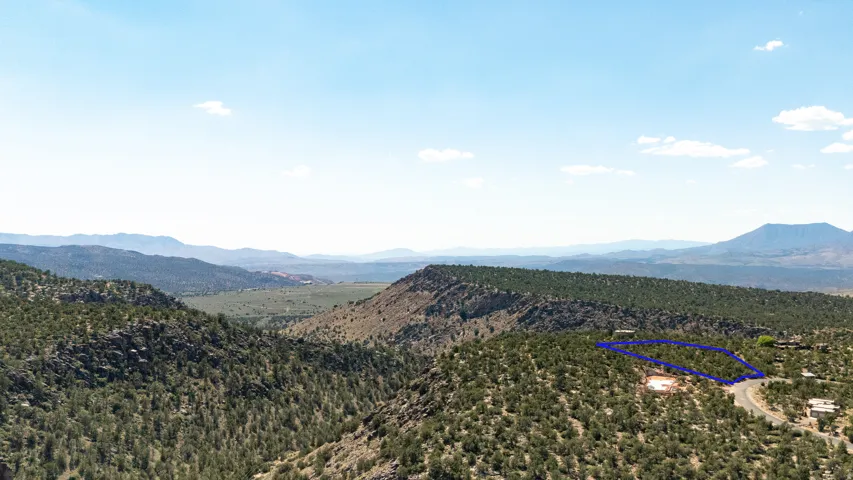 Expansive undeveloped land parcel featuring a natural tree cover and sloped terrain