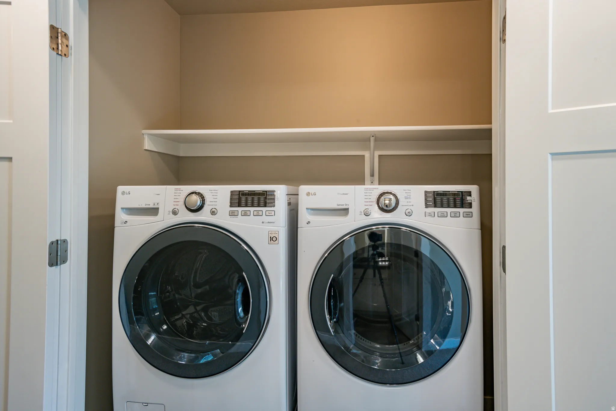 Upstairs laundry where you actually need it.