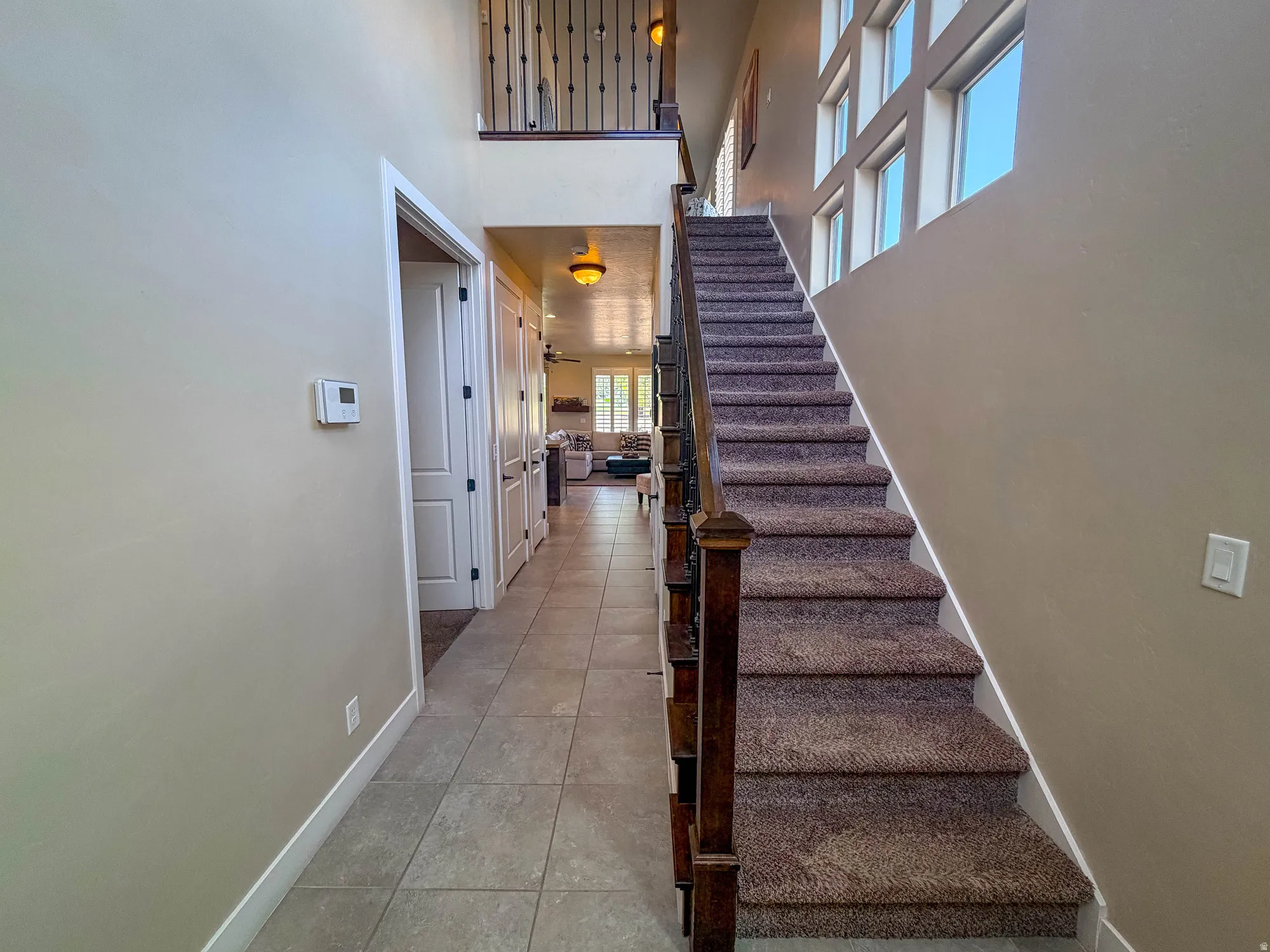 Staircase leading to second level