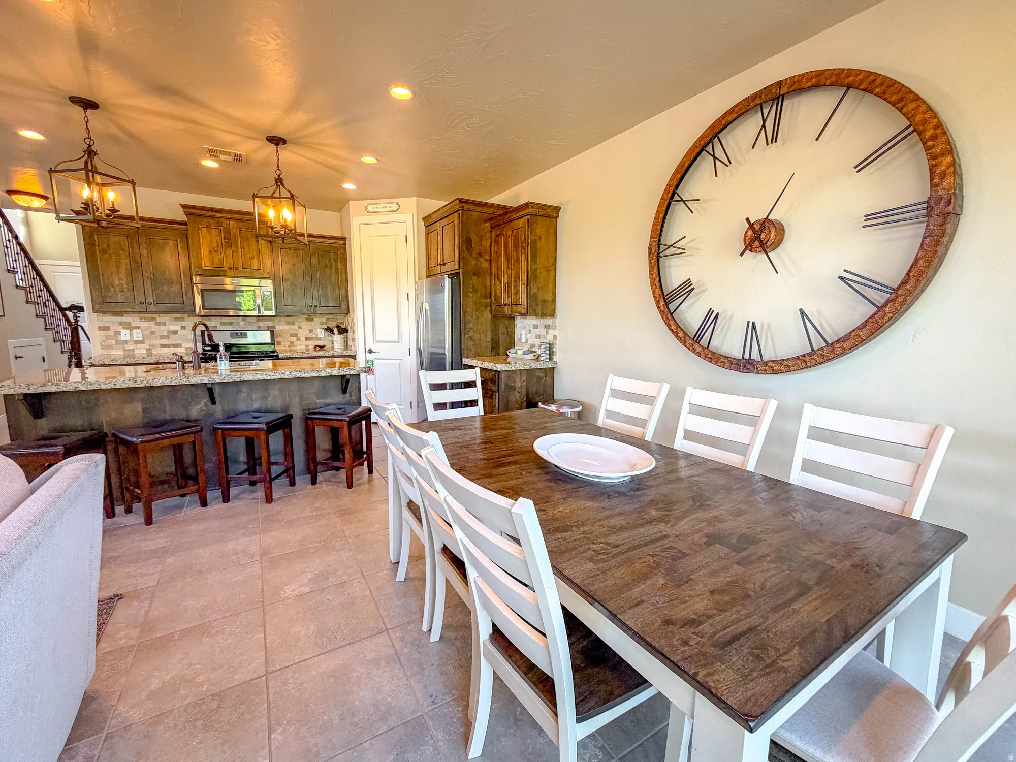 clock is excluded from sale of the home