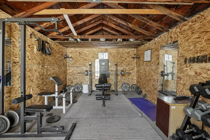 Full Gym in Detached Garage