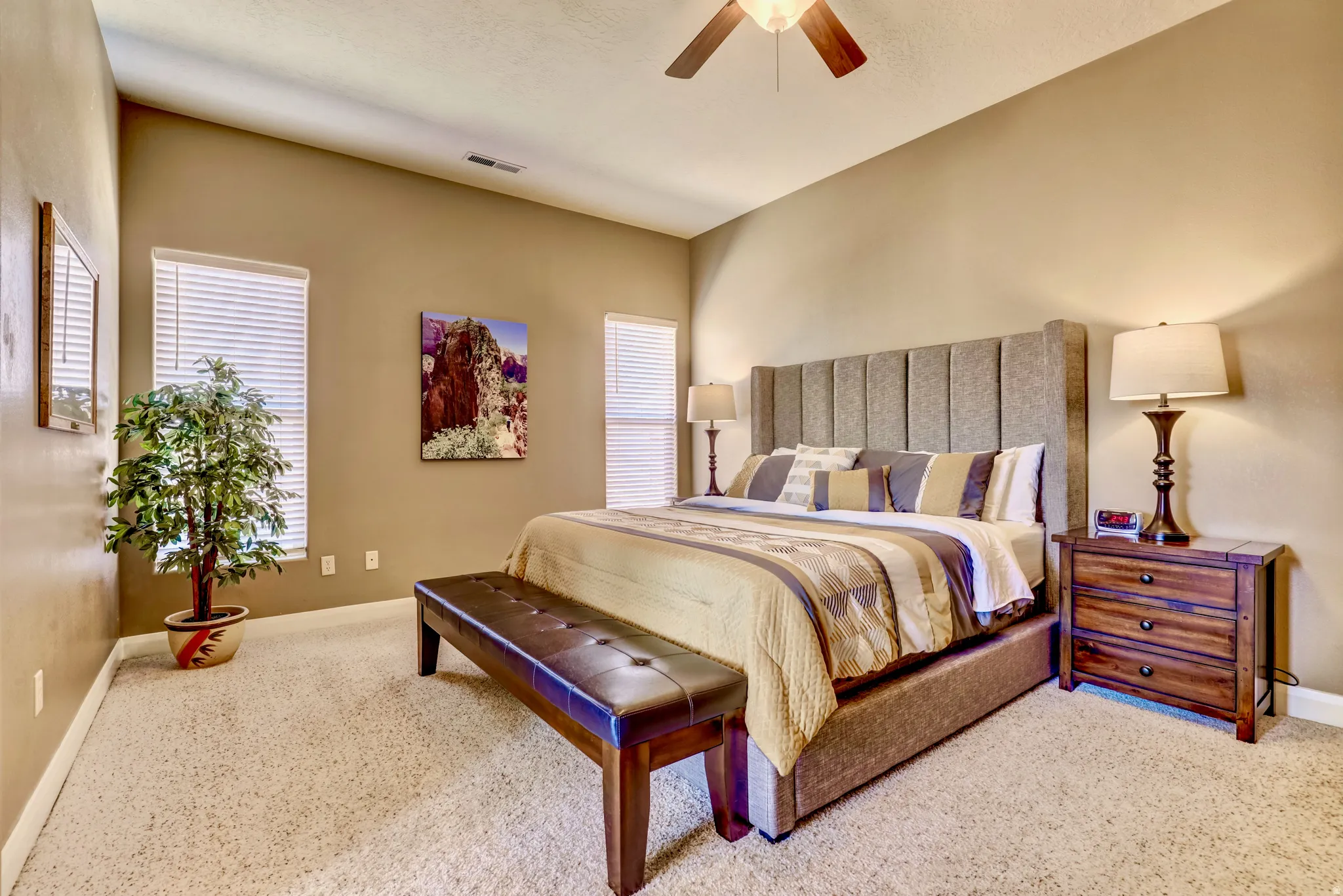 Primary Suite w/King bed.