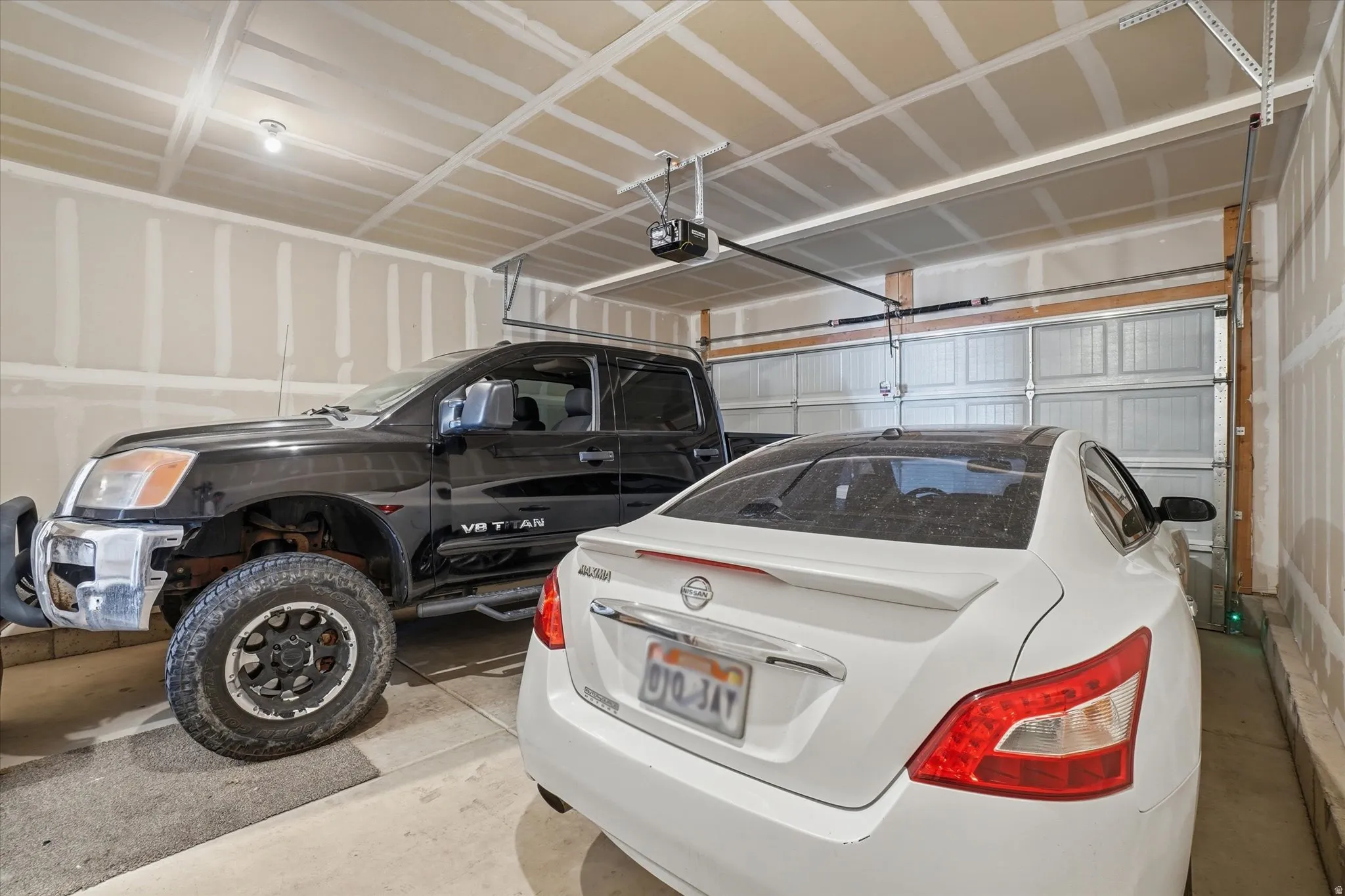 Spacious two-car garage