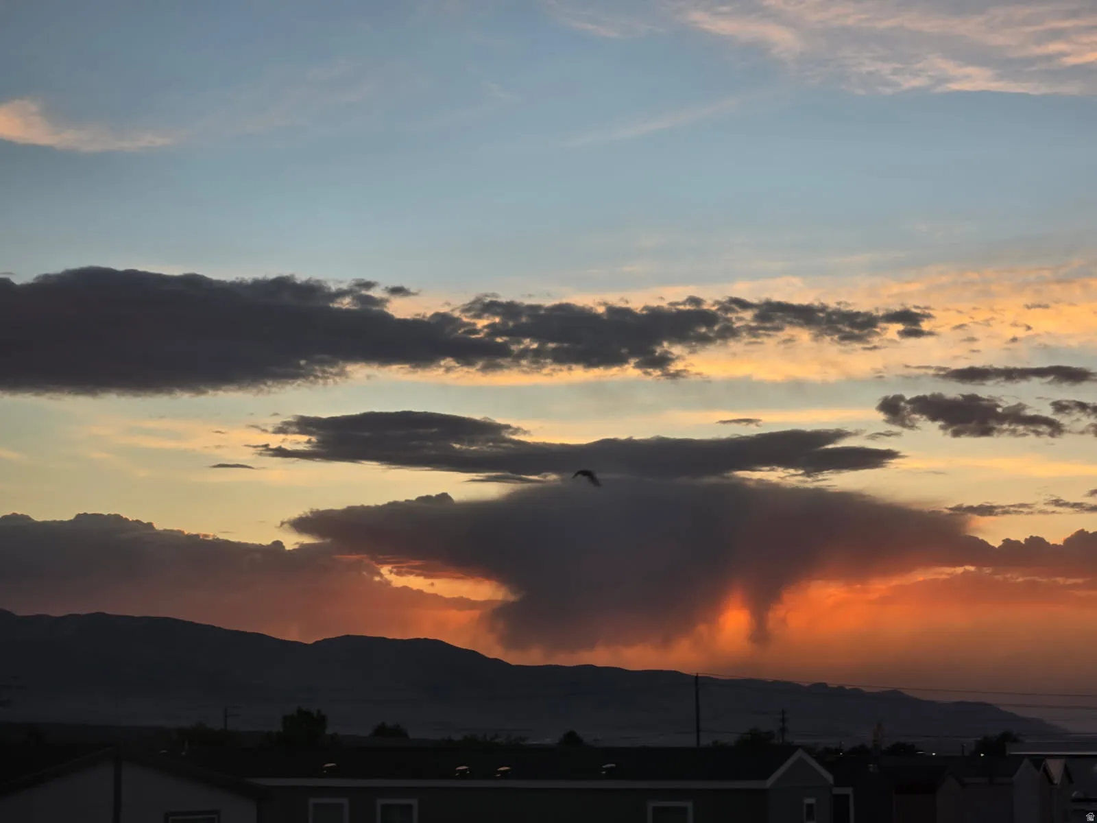 Sunset from Kitchen Window May 13