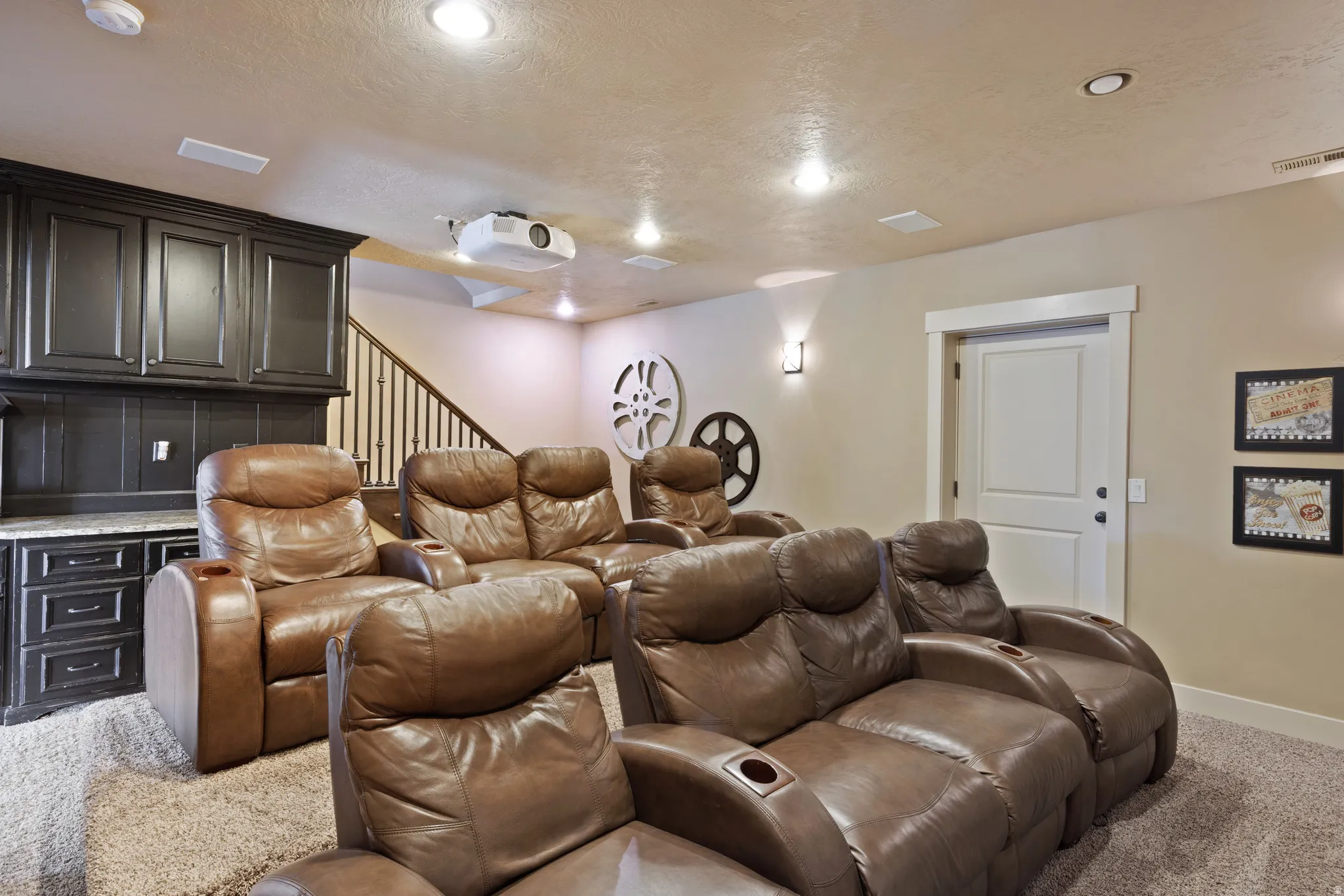Basement Theatre room
