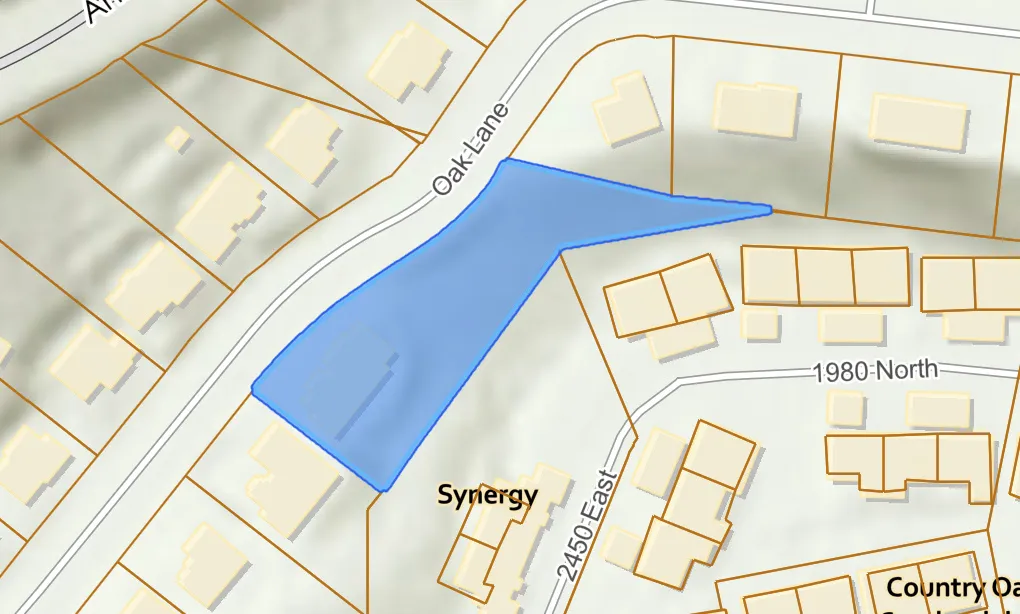 Property Map. Illustrating the boundaries and dimensions of the property