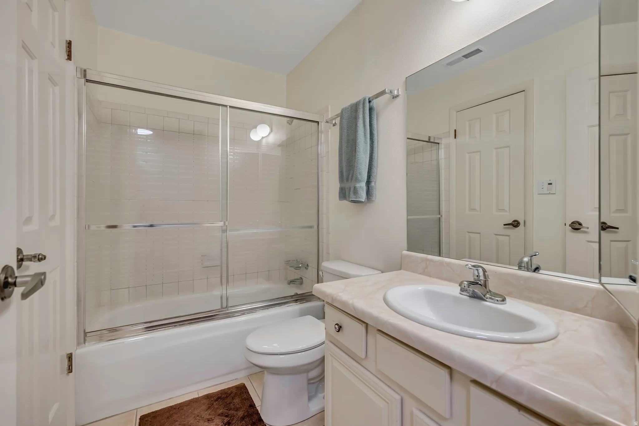 Hallway Bathroom. Attached to Second Bedroom and Hallway.