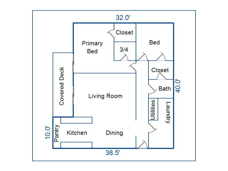 Floor plan.  Very functional with large rooms.  Both Bedrooms have ensuites.
