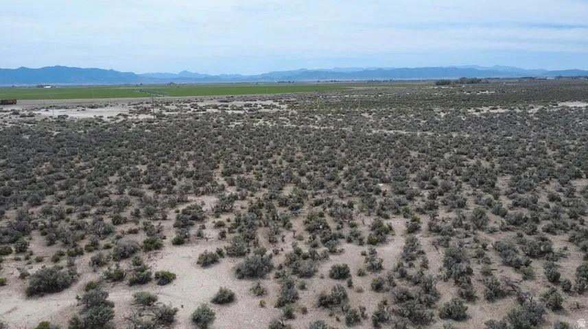 Expansive undeveloped land featuring natural vegetation and distant mountain ranges